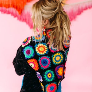 Pattern - Crochet Starburst Back Cardigan 3