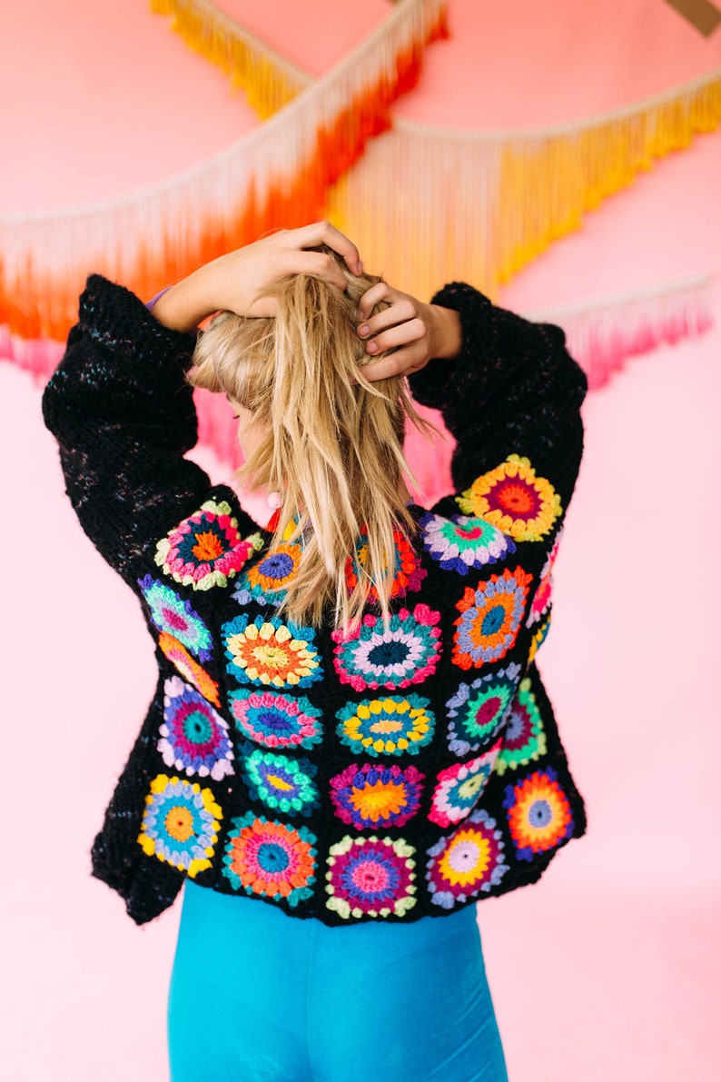 Pattern - Crochet Starburst Back Cardigan 2