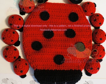 Ladybug Memory Game Crochet Pattern - TÉLÉCHARGEMENT NUMÉRIQUE UNIQUEMENT - Design original. Cadeaux conviviaux pour les débutants, mignons, amusants et faciles.