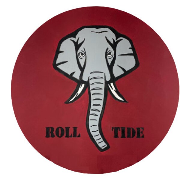 Roll Tide!  Show your Alabama team spirit.  Hand painted wood door hanger.