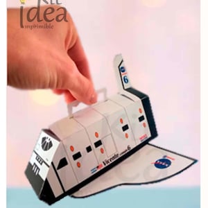 Printable NASA Space Shuttle Kit Personalized Printable Candy Box Printable Space Ship Customized Space Shuttle Astronaut