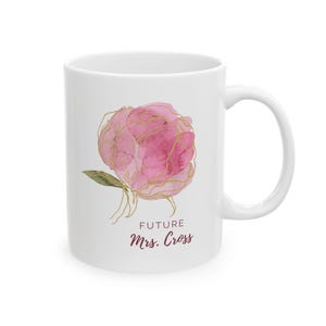 Zukünftige Frau Becher, Mr und Mrs Becher, Verlobungsbecher, Geschenke für Verlobte Paar, personalisiertes Geschenk Frau Becher, Brautbecher