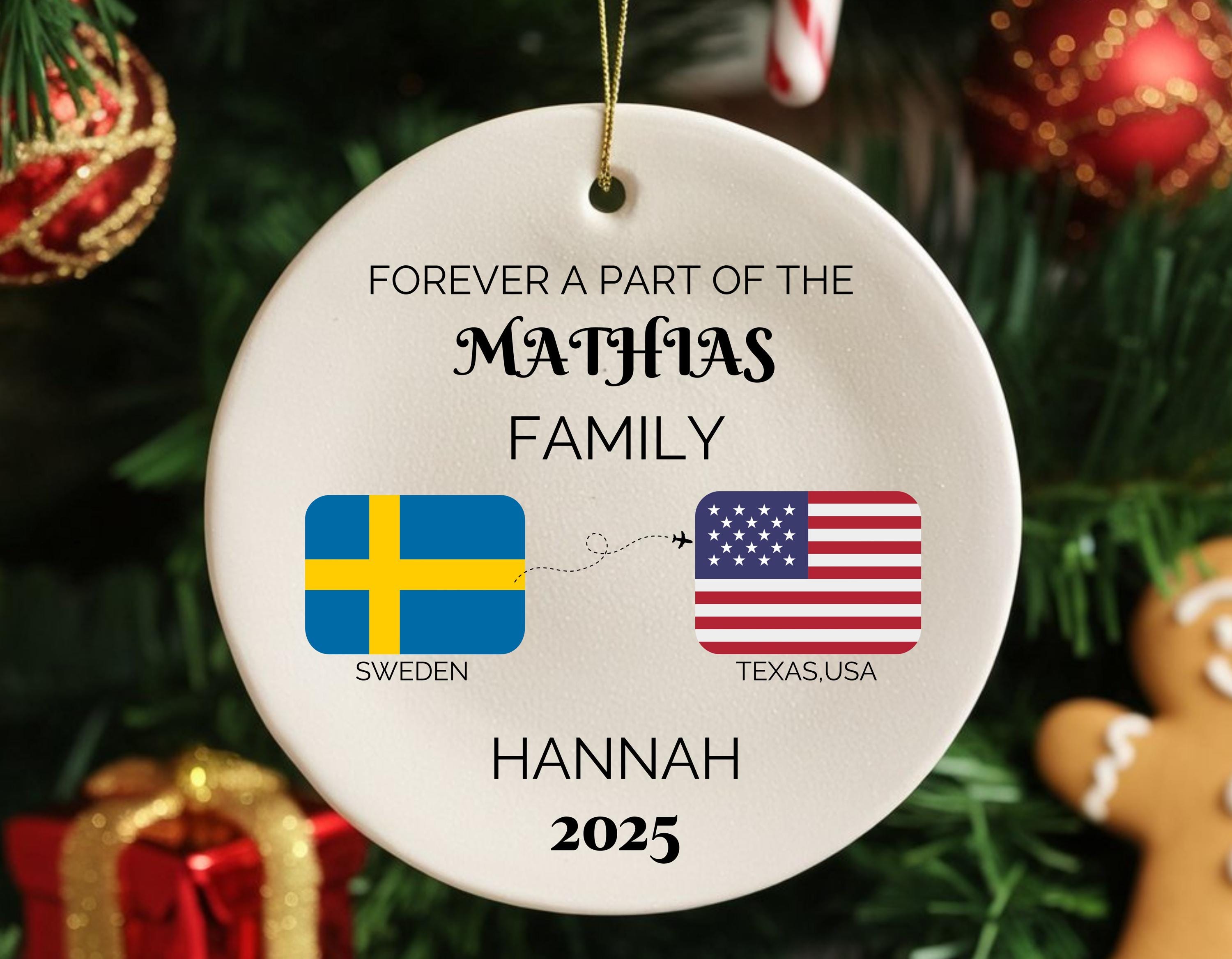 Exchange Student Ornament - Etsy