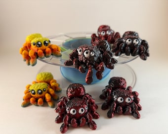 3D printed spiders - Magnetic - Halloween decor
