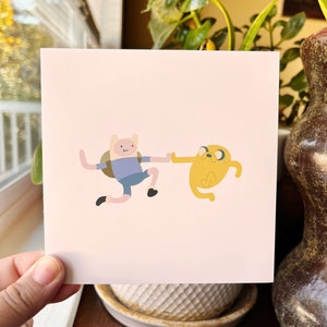 Finn and Jake Art Print | Adventure Time | Poster Wall Art | Cute, Kawaii Digital Illustration
