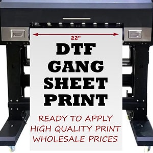 DTF Transfer, Full Color Custom DTF Print, High Quality, Ready To Press Transfers, Bulk Dtf Print, Custom DTF Heat Transfer, Direct To Film