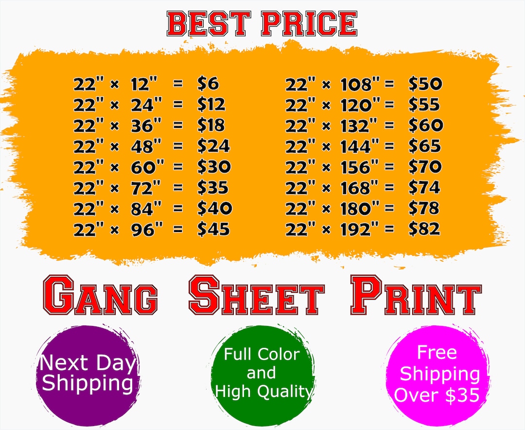 DTF Gang Sheet, Custom DTF Transfers, Gang Sheet Dtf , Bulk DTF Sheets ...