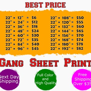 DTF Gang Sheet, Custom DTF Transfers, Gang Sheet Dtf , Bulk DTF Sheets, Ready To Press, Direct to Film Transfer, Personalized Heat Print