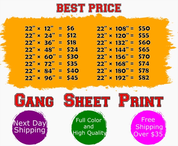 DTF Gang Sheet, Custom DTF Transfers, Gang Sheet Dtf , Bulk DTF Sheets, Ready To Press, Direct to Film Transfer, Personalized Heat Print