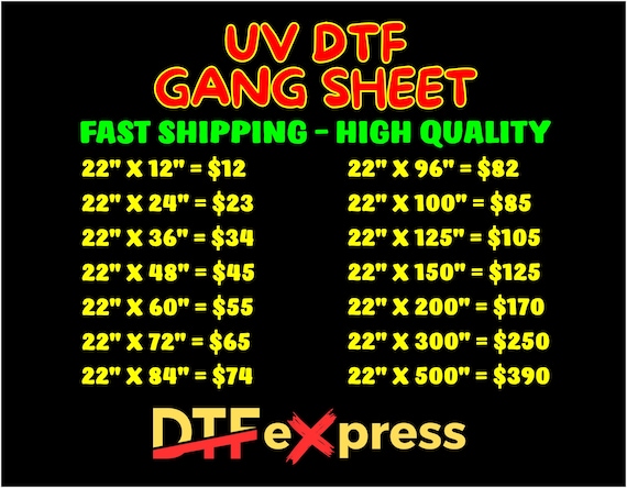 Custom UV DTF Gang Sheet,UV Dtf Sticker,Custom uv-dtf,Cup Wrap Printing,22" Width Uv dtf,Custom Stickers,Uv Dtf Transfers,Wood Glass Metal