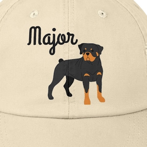 Personalized Rottweiler Hat Gift for Dad, Gift for Rottweiler Owner, Dog Custom Cap Gift for Father Day, Gift for Dog Lover, Dog Mom Cap image 2