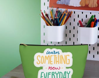 Personalized Zipper Pencil Pouch Gift for Kid Student Gift for Teen Pouch Travel Gift for Home Office Pencil Organizer Back to School Supply