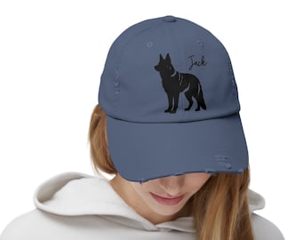 Personalized German Shepherd Cap, Dog Owner Custom Hat, Dog Lover Cap Gift