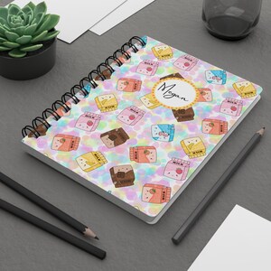 Custom Kawaii Milk Spiral Journal Gift for Kids Special Gift for Student Lined Notebook Back to School Essential for Creatives n Writers