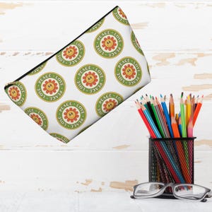 Retro Vibes Pencil Pouch, Gift for Kid Student Gift for Teen, Personalized Gift for Home Office, Pencil Organizer, Back to School Supply