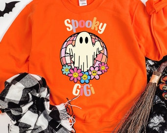 Funny Gigi Halloween Sweatshirt: Spooky Grandma Ghost Shirt
