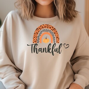 Thankful Sweatshirt Thanksgiving sweater Fall clothing Thankful Family Shirts Pumpkin Thanksgiving Sweatshirt Thankful Gift for her