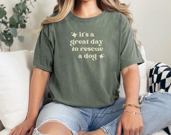 Rescue Dog T-Shirt: Comfort Colors Ring-Spun Cotton Tee