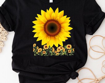 Sunflower, Sunflower Shirt, Floral Tee Shirt, Flower Shirt,Garden Shirt, Womens Fall Shirt, Sunflower Tshirt Sunflower Shirts. Sunshine Tee