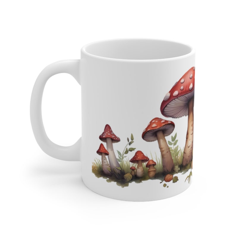 Mushroom Coffee Mug: Boho Watercolor Fungi Design image 4