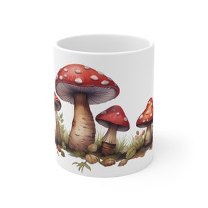 Mushroom Coffee Mug: Boho Watercolor Fungi Design image 5