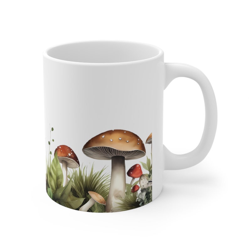 Mushroom Coffee Mug: Boho Watercolor Fungi Design image 3