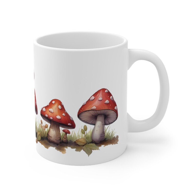 Mushroom Coffee Mug: Boho Watercolor Fungi Design image 3