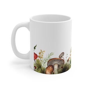 Mushroom Coffee Mug: Boho Watercolor Fungi Design image 4
