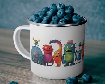 Niedliche Monsters Kindertasse | Unzerbrechlich/bruchsicher | Süßes Geschenk für Sohn | Süßes Geschenk für Tochter | Geburtstagsgeschenk | Enkelkind Tasse | Reisebecher