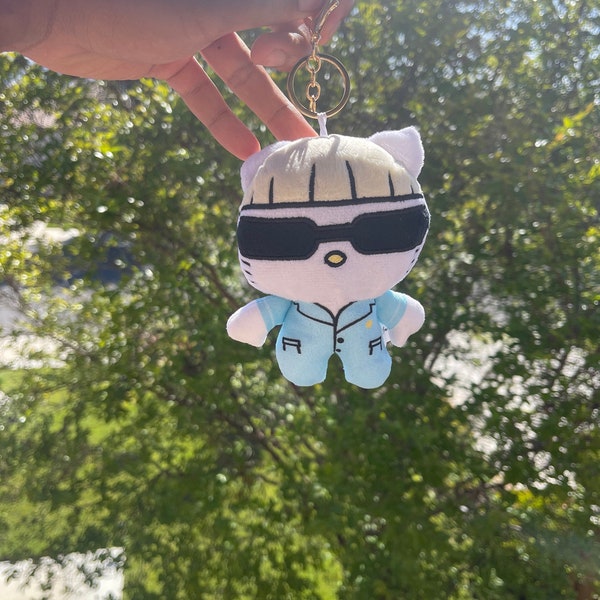 Cherry Bomb Igor Tyler The Creator Cool Kitty With Sunglasses cute Kawaii Keychain, Tote Bag Accesory, Perfect Gift for Christmas