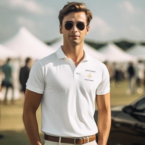 Personalized Square & Compass Sport Polo Shirt (Lodge and Name)