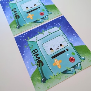 Downloading | BMO | Adventure Time Art Print | Cute Art Print