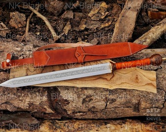 Handmade  Roman Gladius Sword with Scabbard - Anniversary Gift for him