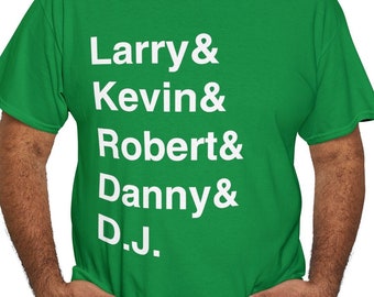 1986 Boston Celtics Starting Five T-Shirt | Larry Bird, Kevin McHale, Robert Parish, Danny Ainge and Dennis Johnson