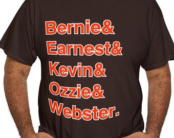 Top 5 1989 Cleveland Browns T-Shirt | Bernie Kosar, Earnest Byner, Kevin Mack, Ozzie Newsome & Webster Slaughter Cleveland Football Legends
