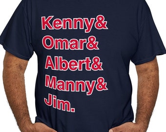 1995 Cleveland Indians Top Five T-Shirt | Kenny Lofton, Omar Vizquel, Albert Belle, Manny Ramirez and Jim Thome | Cleveland Baseball Legends
