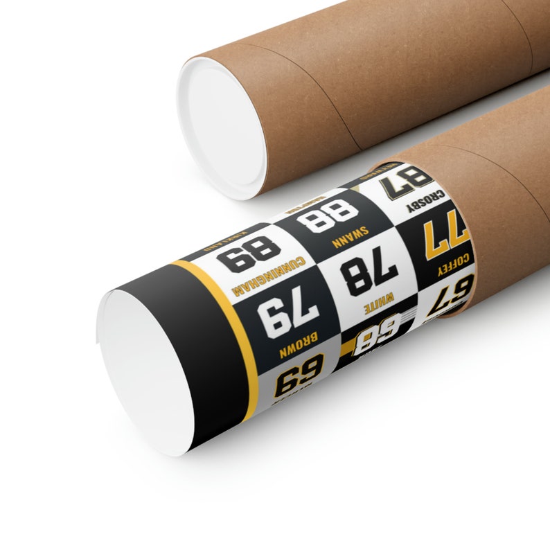 Pittsburgh Sports Top 100 Pro Athletes by Uniform Number Poster