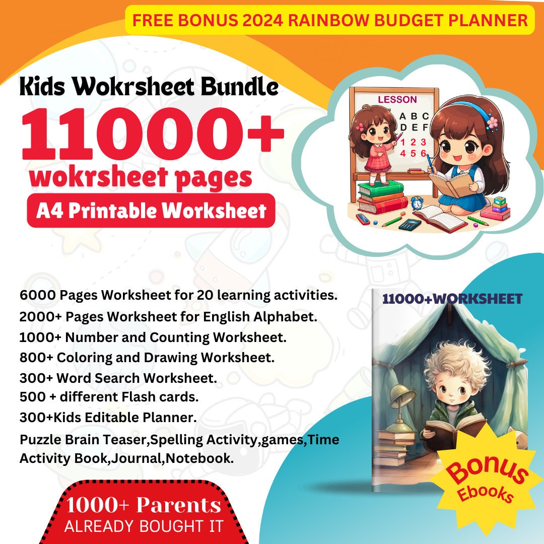11000+ Preschool Kindergarten Worksheets | Alphabet, Math, Animals ...