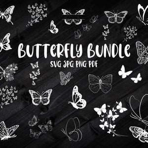 Witte vlinder SVG bundel, unieke witte vlinders bundel, Cricut SVG-bestanden, vlinders, vlinder jpg png, vlinder clipart, Valentijn