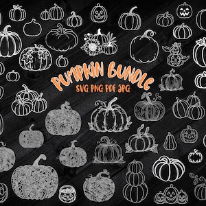 Pumpkin SVG Bundle, Pumpkin png, Pumpkin Vector, Halloween Svg, Pumpkin Shirt svg,Fall Clipart,Autumn Clipart,Cut File for Cricut,Silhouette