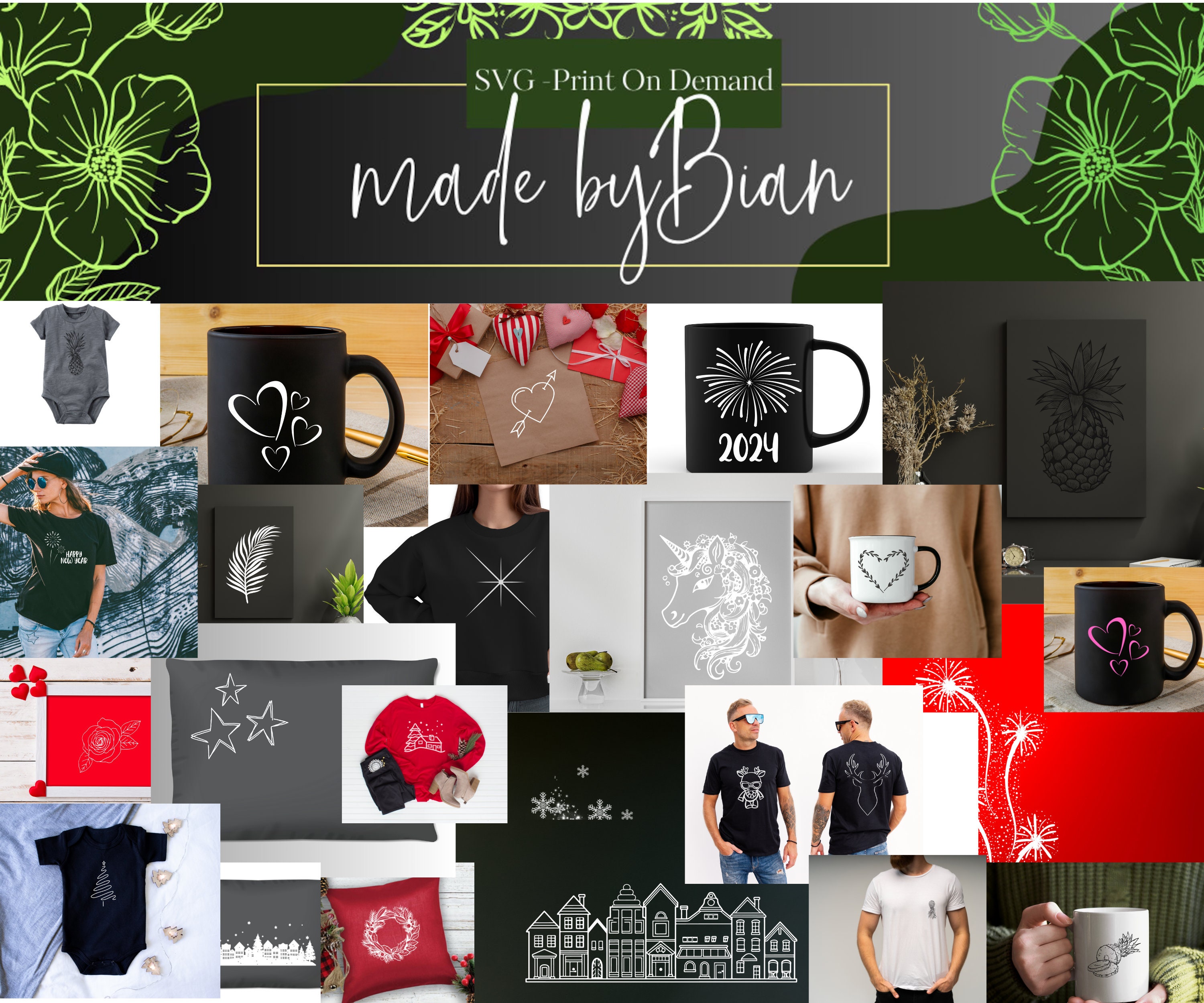 MEGA Bundle SVG and PNG and Clipart, Whole Shop Bundle, Svg Bundles for ...