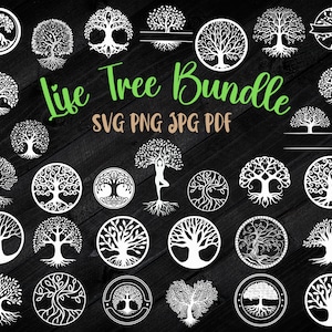 Life Tree SVG Bundle, Keltischer Baum des Lebens, Cricut Cut File, Download, Liebesbaum PNG, Silhouette Clipart, Baum des Lebens Clipart, Jpg Pdf svg