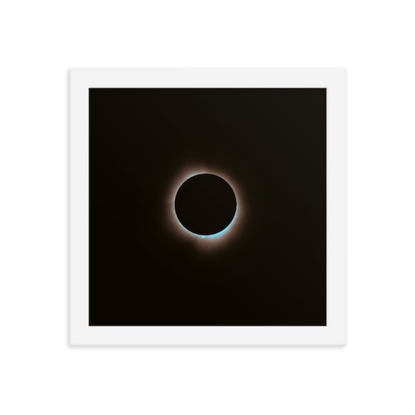 Framed Total Solar Eclipse 2024 Print -- Captured By Award-Winning Photographer