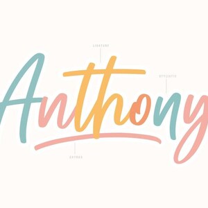 Script Font Svg, Cursive Font, Cricut Font, Handwritten Font, Holiday Font, Font for Cricut, Script Font SVG, Script Fonts, Anthony Font