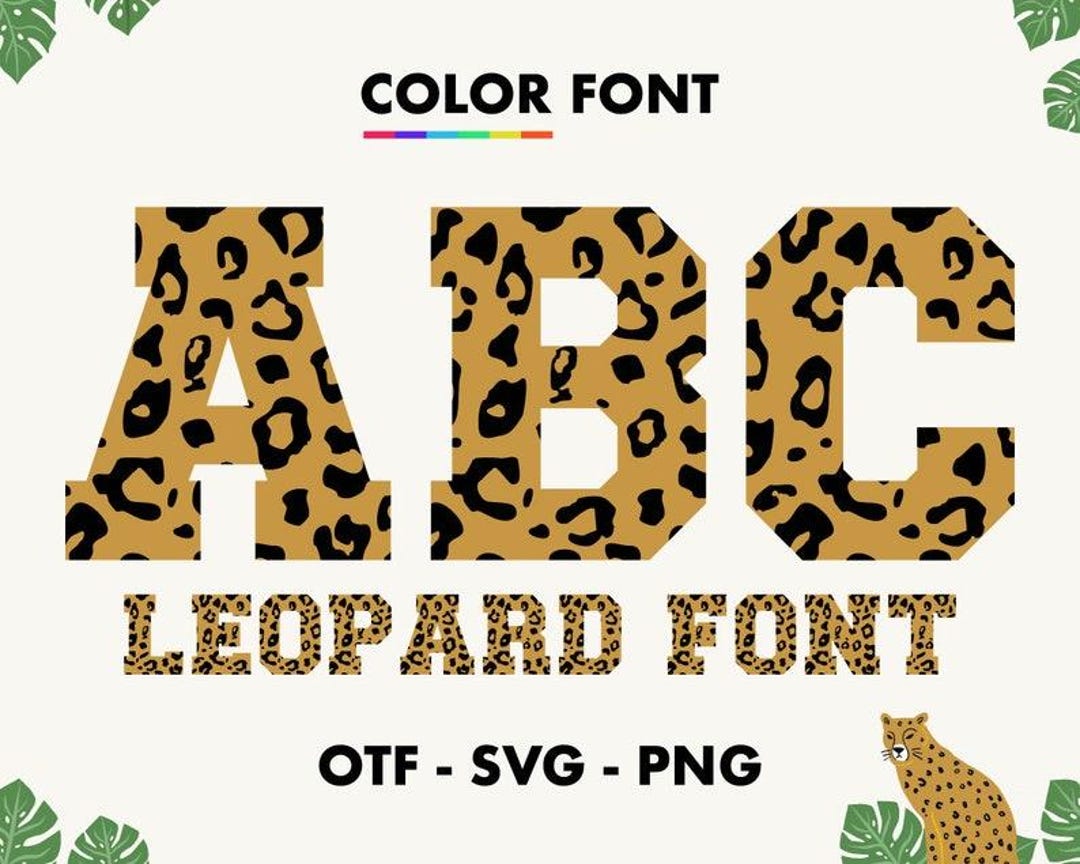 Leopard In Cursive Leopard Font SVG, Leopard Alphabet Letters Svg, Leopard Print Svg ...
