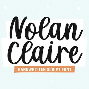 Script Font Svg, Cursive Font, Cricut Font, Handwritten Font, Holiday Font, Font for Cricut, Script Font SVG, Script Fonts,Nolan Claire Font