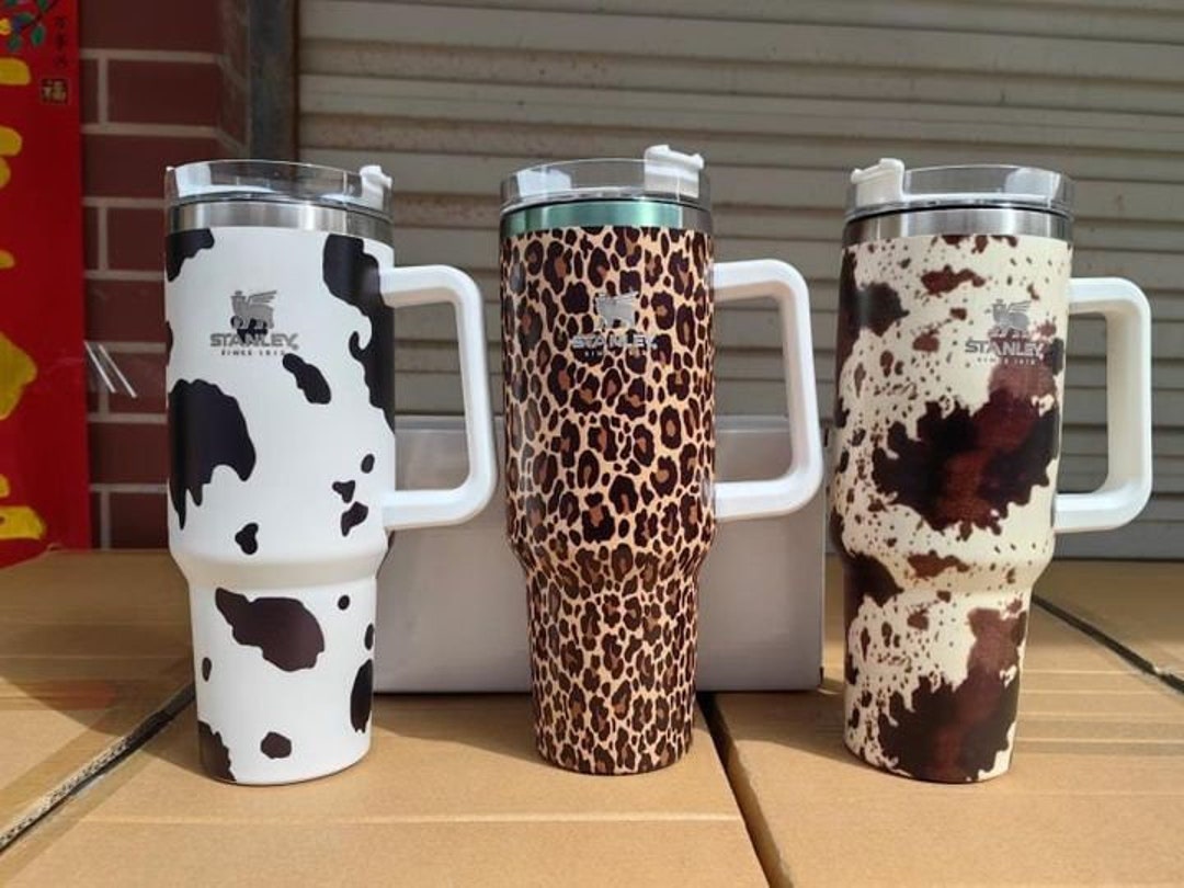 Tik Tok Tumbler Stanley Cup With Animal Print 40oz Travel Etsy