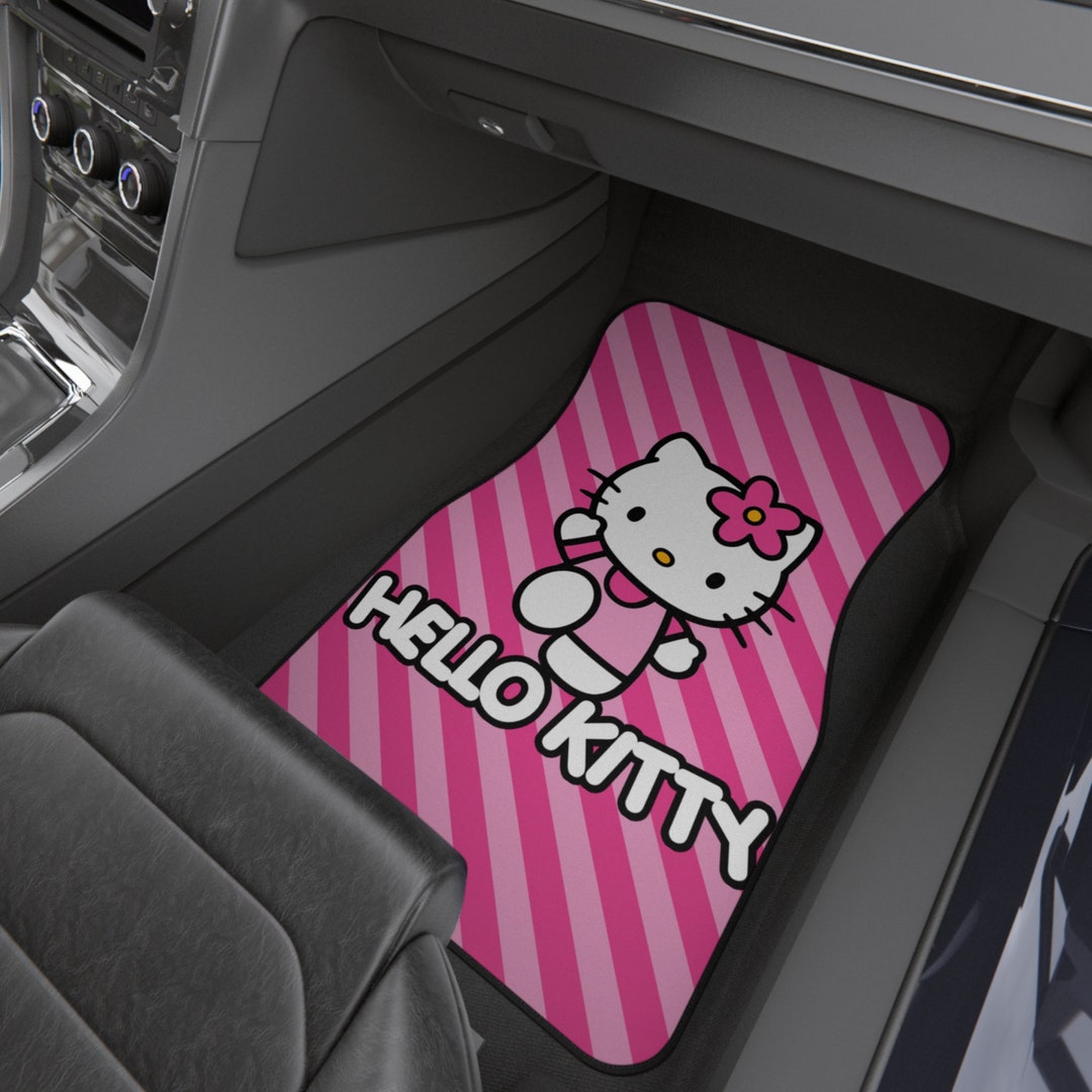 Hello Kitty Pink Car Mats 2x Front Gift for Her Hello Etsy