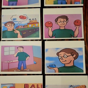 8 You Caption Balls Biglietti d'auguri Pack Dickey Davis Funny Humor Men Meme Political