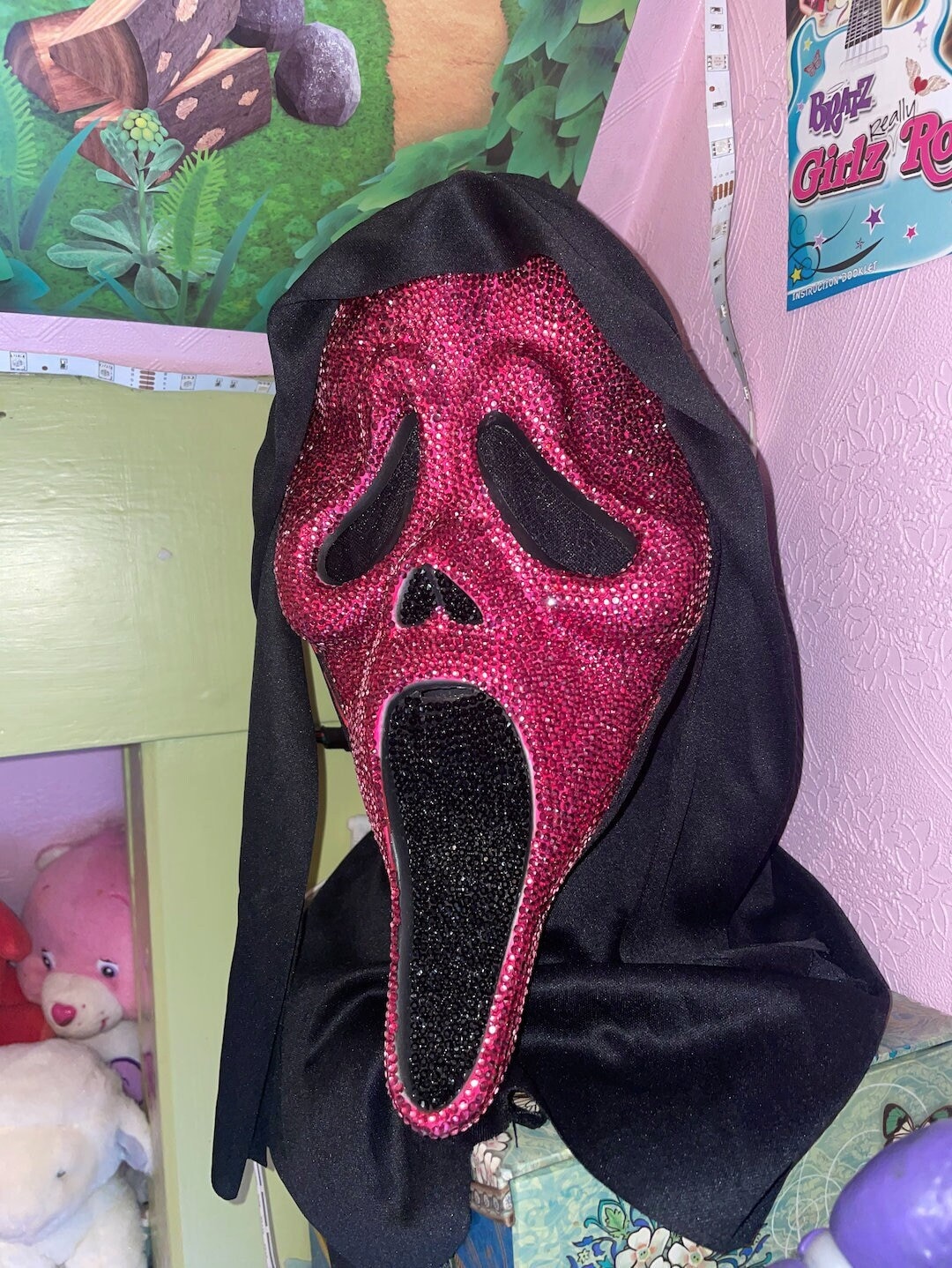Custom Ghostface Rhinestone Mask CUSTOMIZABLE Etsy